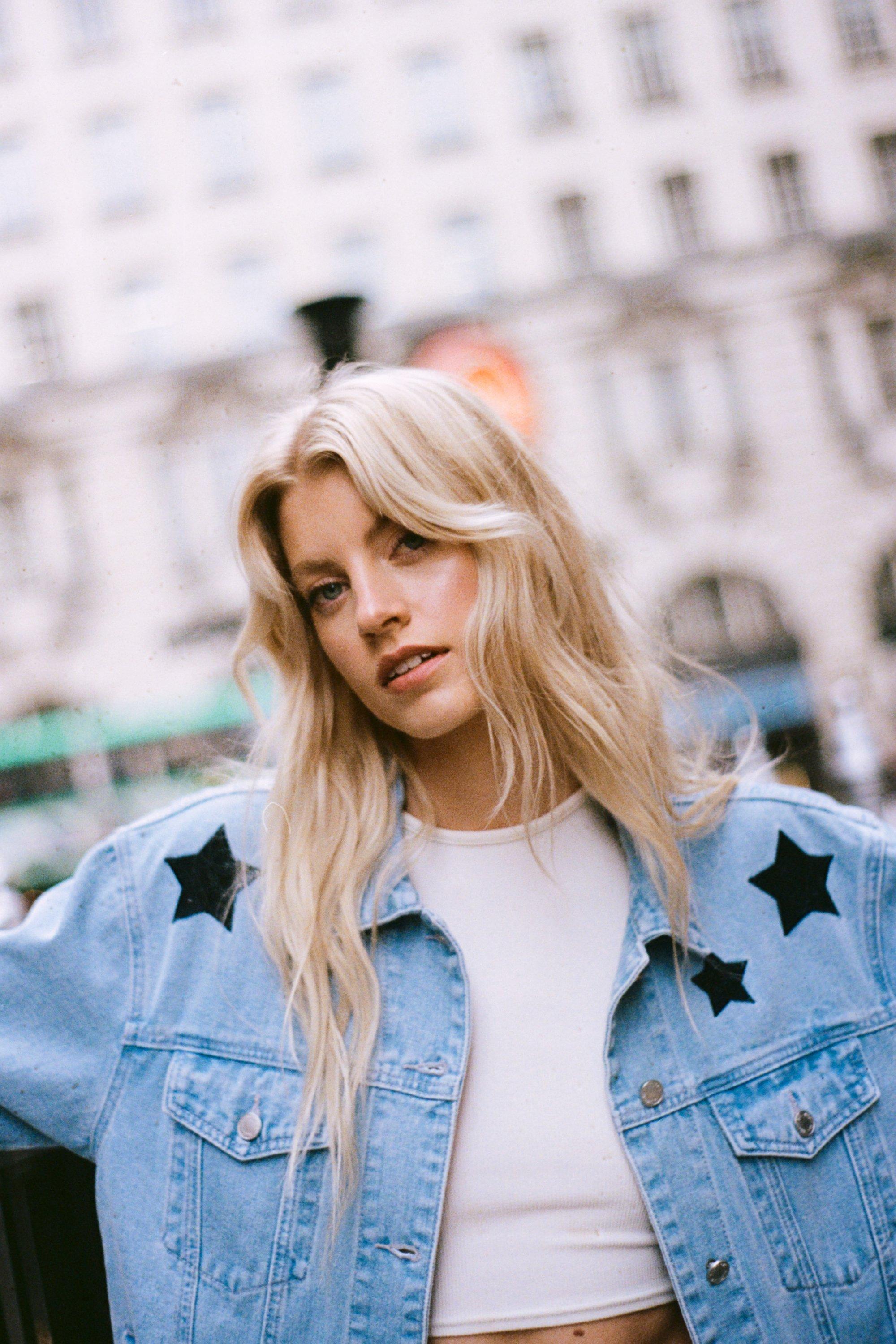 Sequin Star Oversized Denim Jacket | Nasty Gal